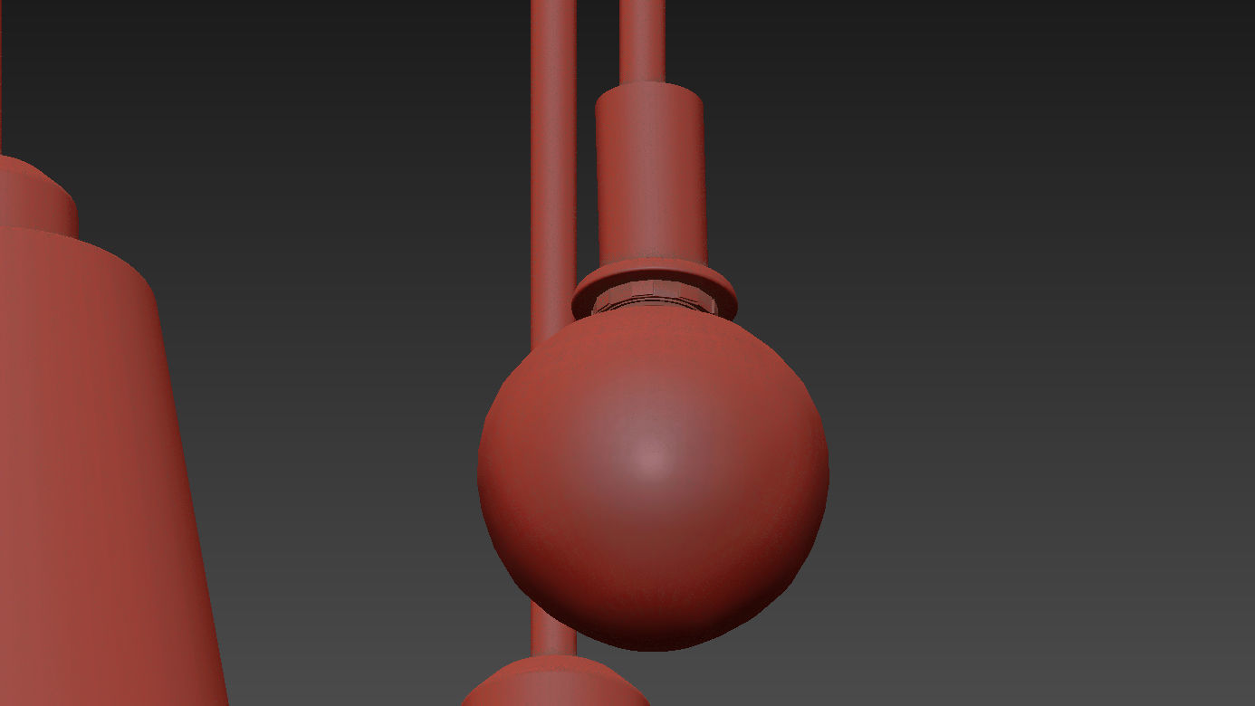 Valmonte 1-Light Cone Pendant by Langley Street 3D model_9