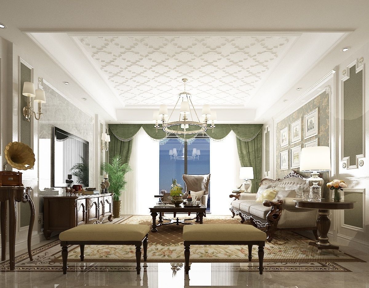 luxury apartment 3D model_2