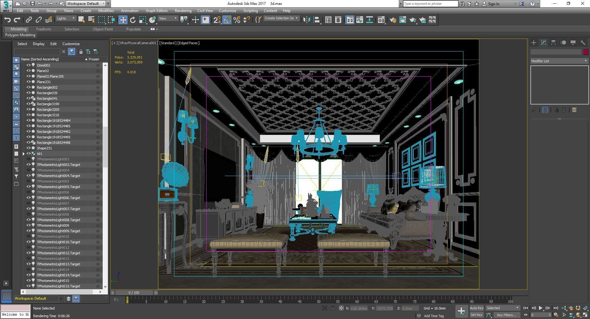 luxury apartment 3D model_5