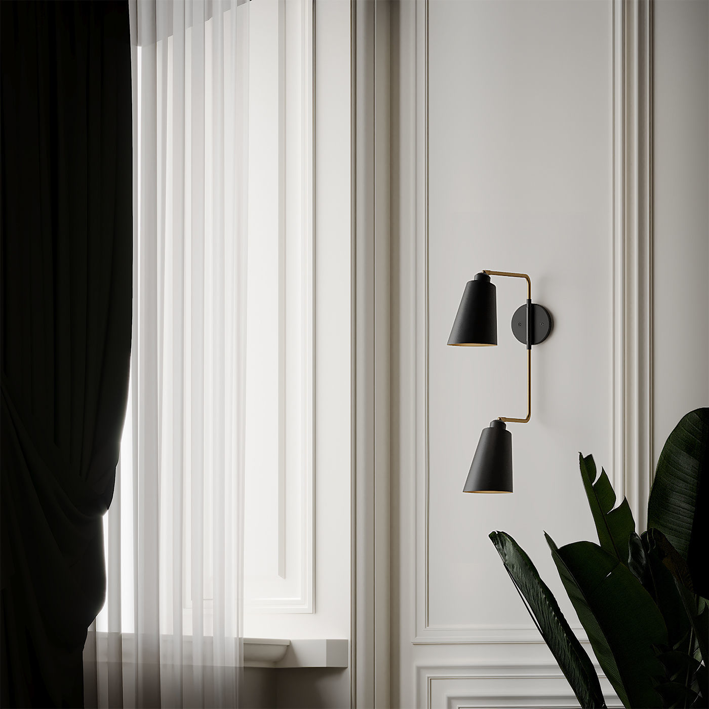 Valmonte 2-Light Armed Sconce by Langley Street 3D model_3