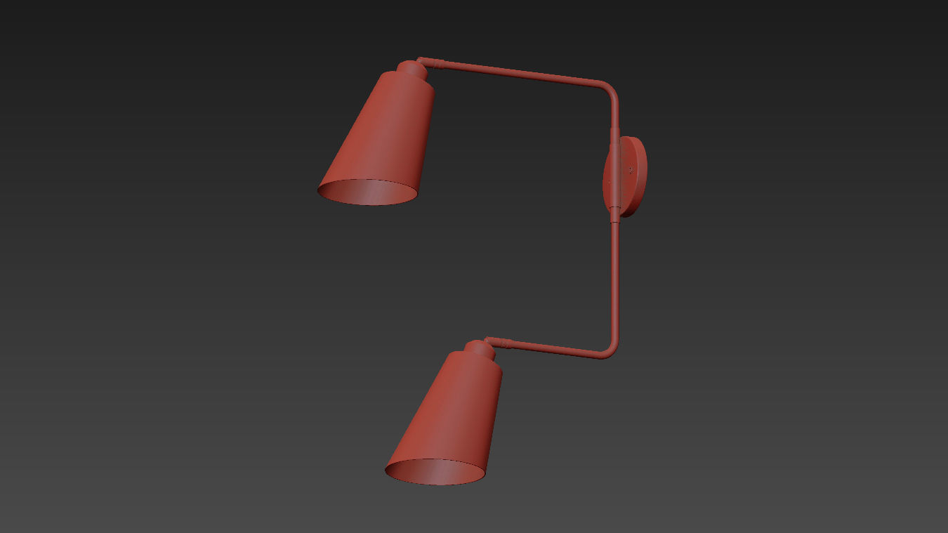 Valmonte 2-Light Armed Sconce by Langley Street 3D model_9