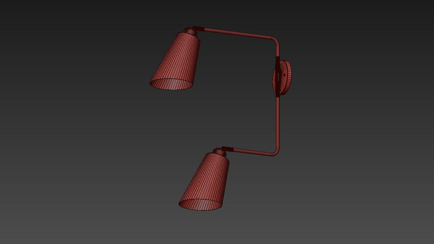 Valmonte 2-Light Armed Sconce by Langley Street 3D model_7