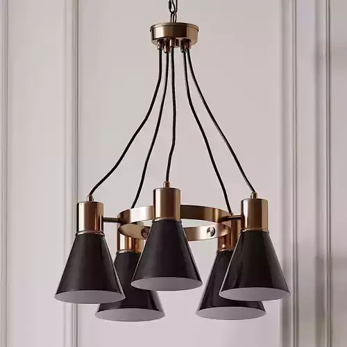 Grundy 5-Light Wagon Wheel Chandelier by Everly Quinn