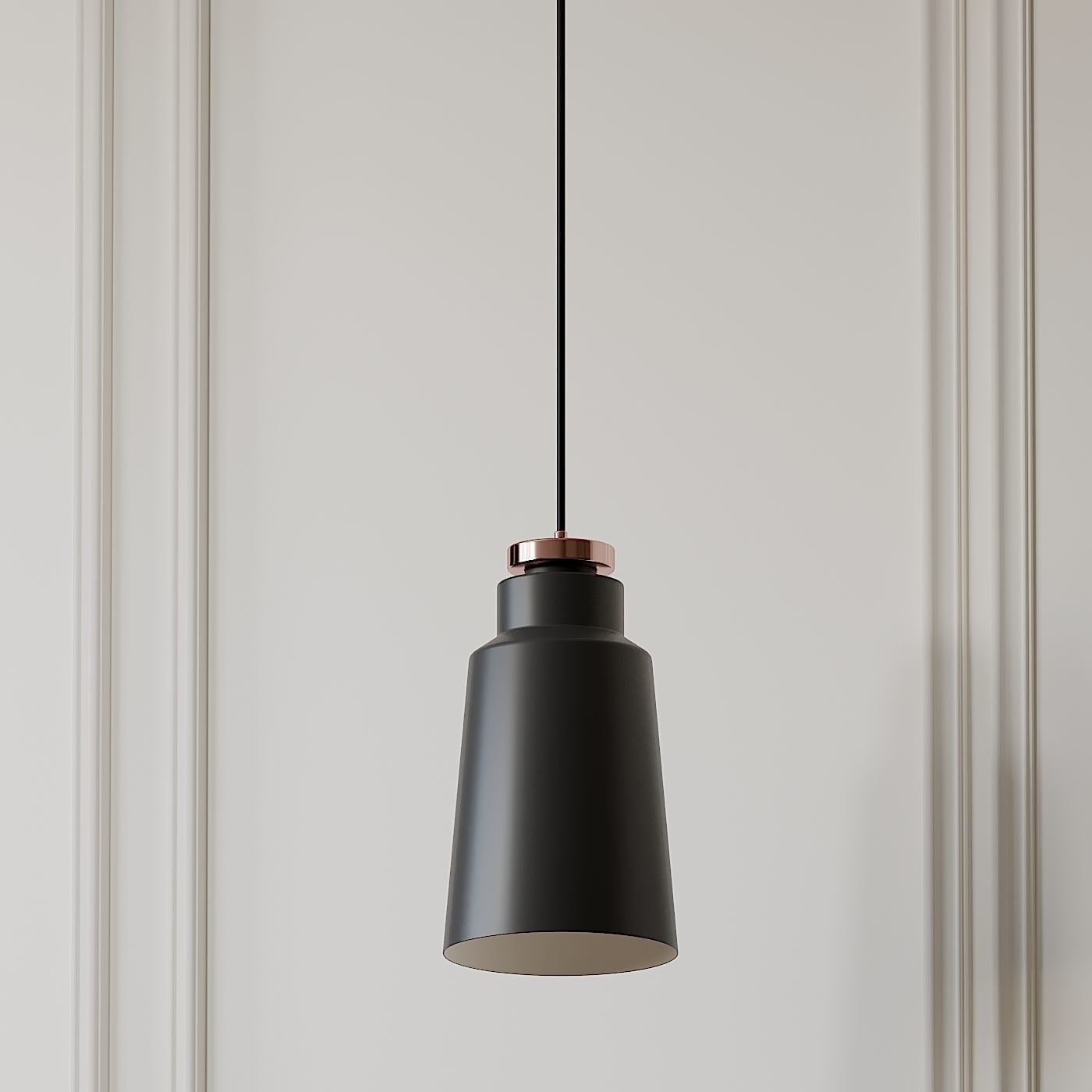Stile 1-Light Bell Pendant by VERSANORA 3D model_1