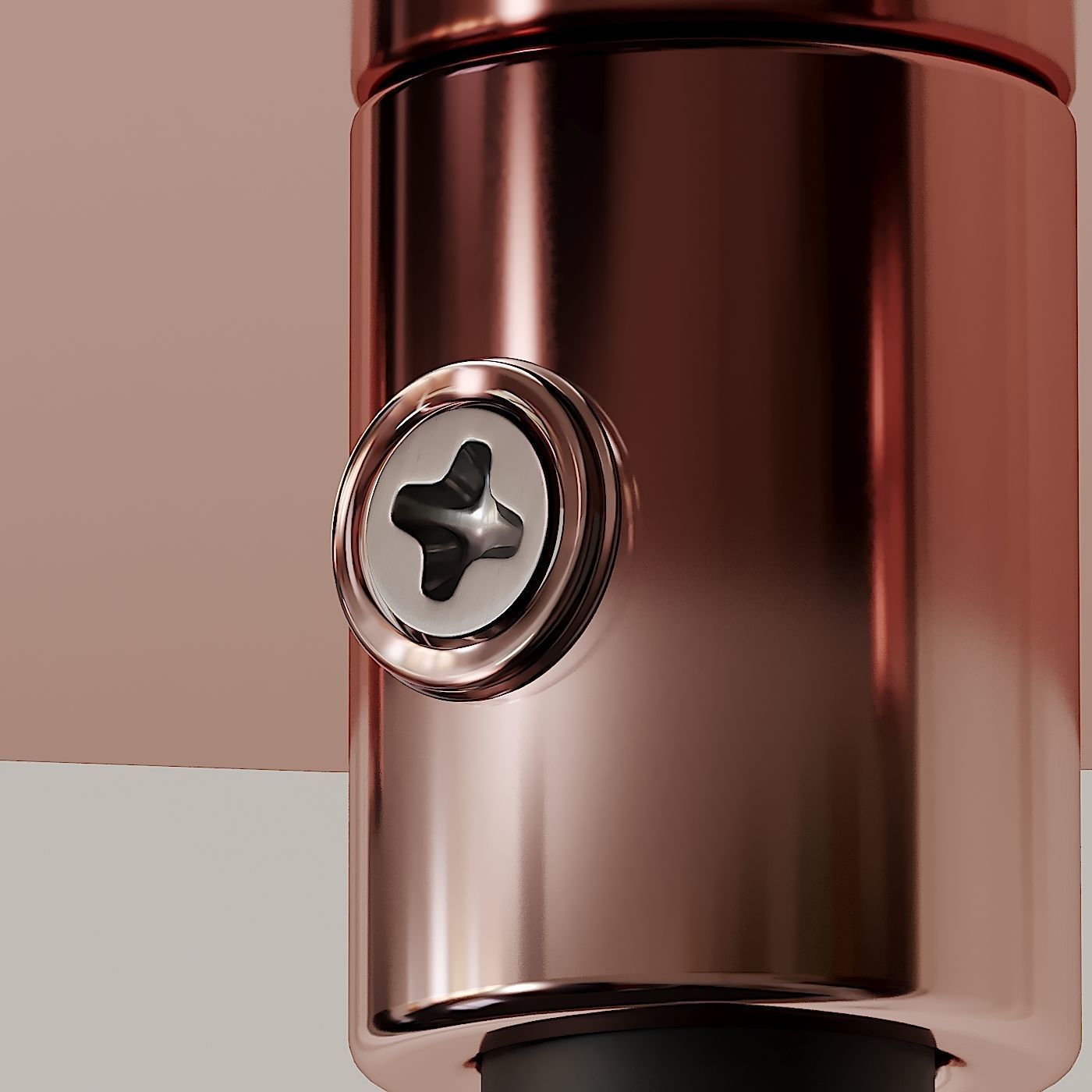 Stile 1-Light Bell Pendant by VERSANORA 3D model_3