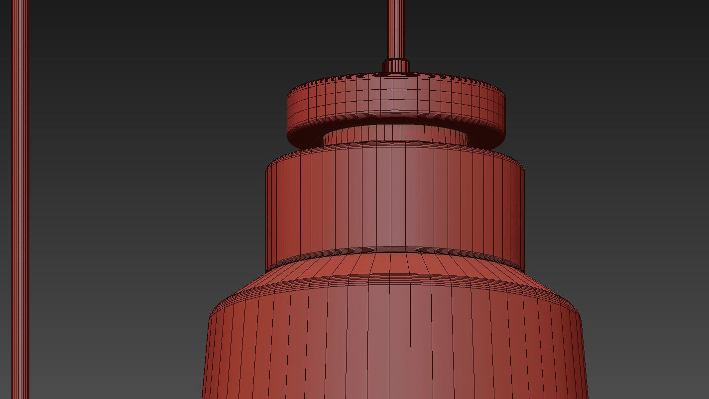 Stile 1-Light Bell Pendant by VERSANORA 3D model_7