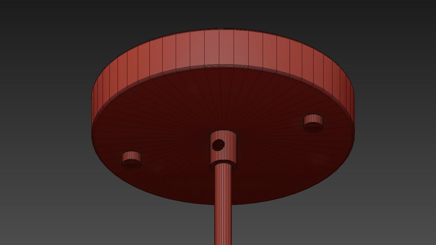 Stile 1-Light Bell Pendant by VERSANORA 3D model_6