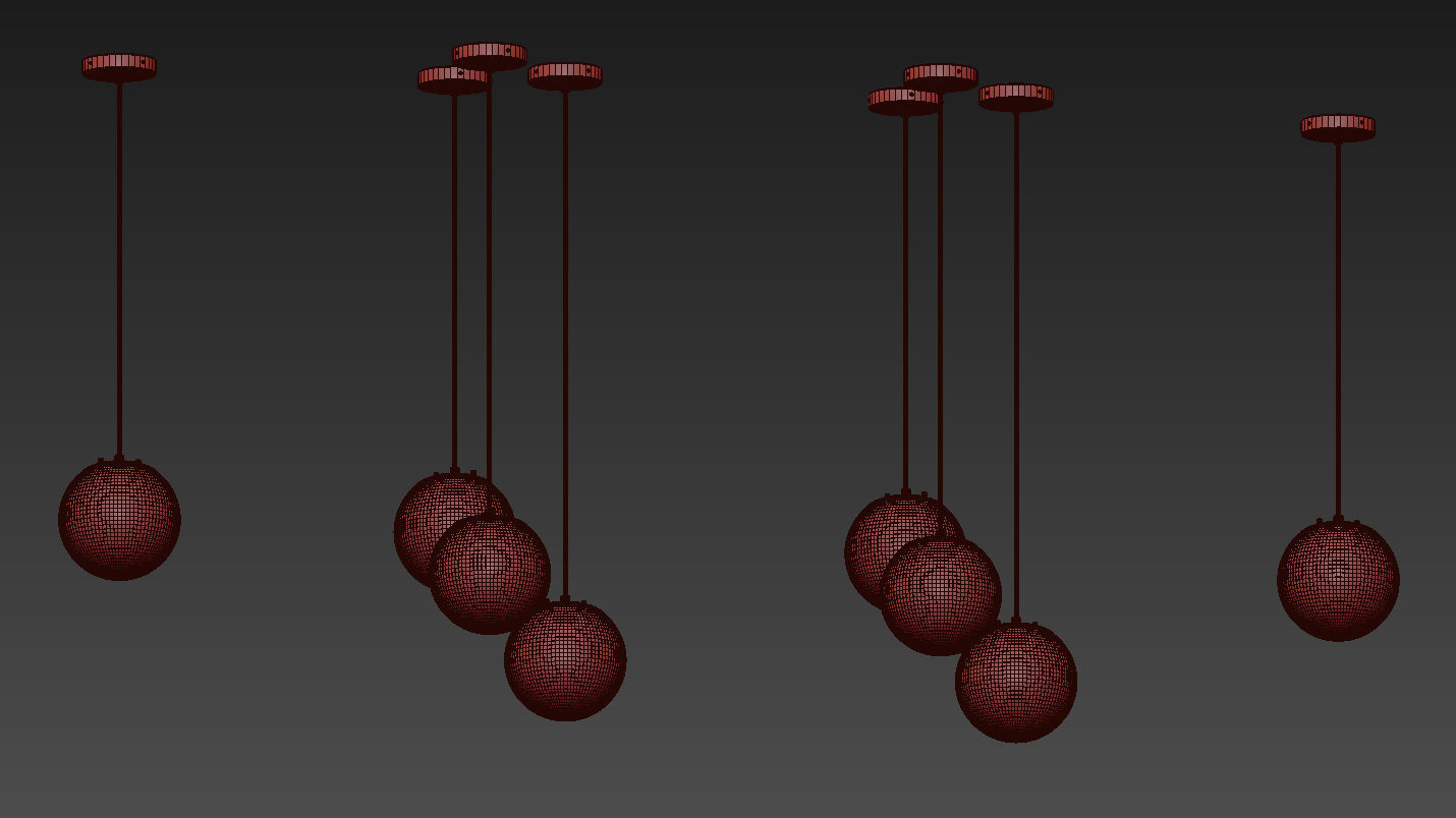 Wysocki 1-Light Single Globe Pendant by Mercury Row 3D model_5