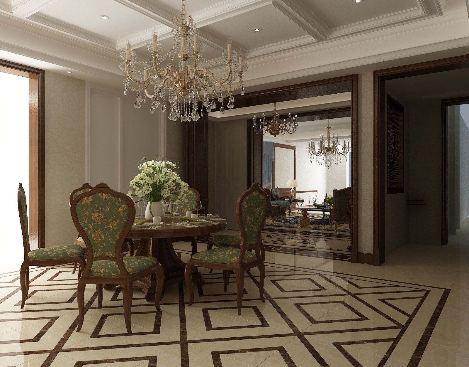 luxury apartment 3D model_2