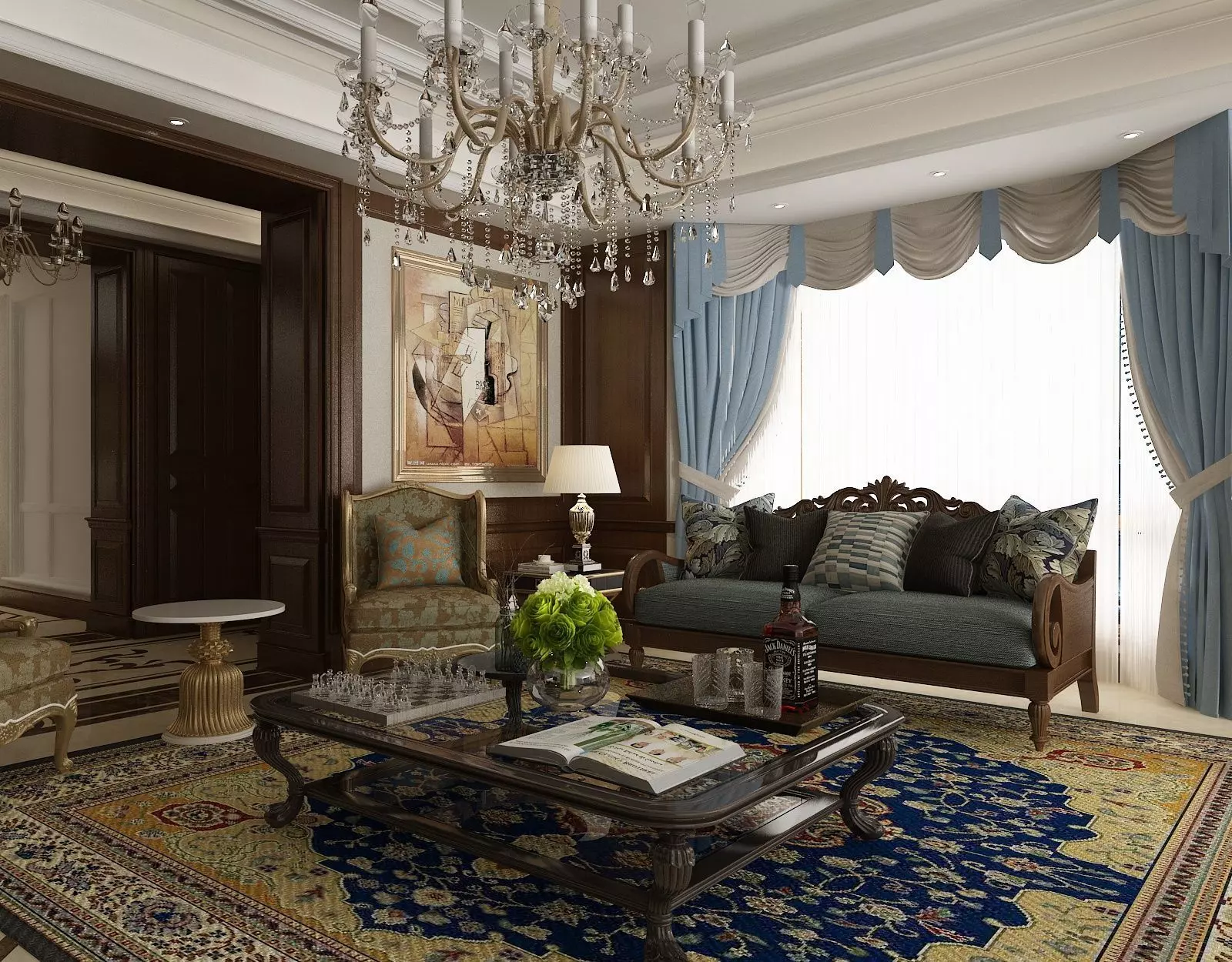 luxury apartment 3D model_0