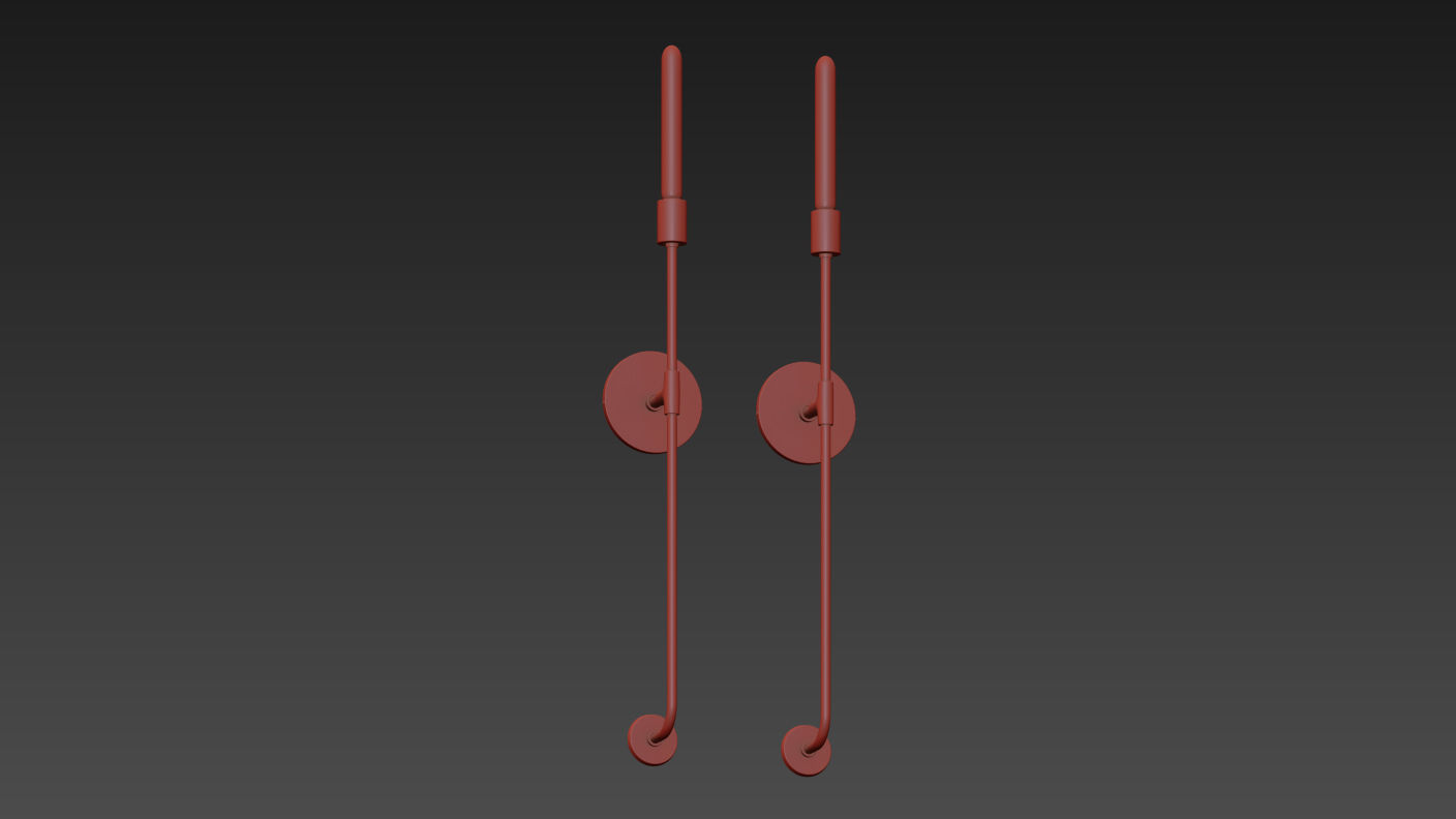 Wooding 1-Light Wallchiere by Orren Ellis 3D model_3