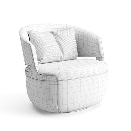Potocco Velis Lounge 3D model 7