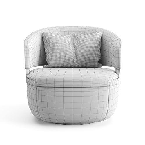 Potocco Velis Lounge 3D model 4
