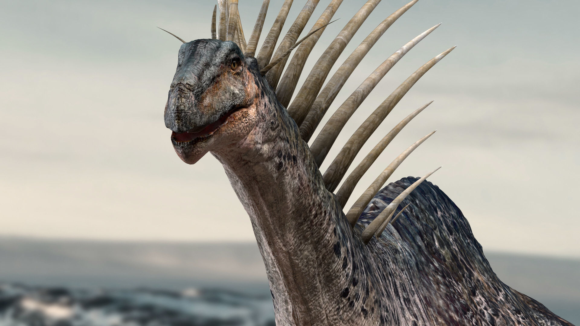 Amargasaurus 3D Rigged model Low-poly 3D model_9