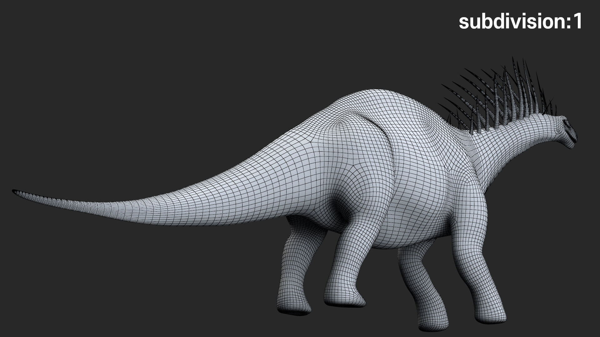 Amargasaurus 3D Rigged model Low-poly 3D model_18