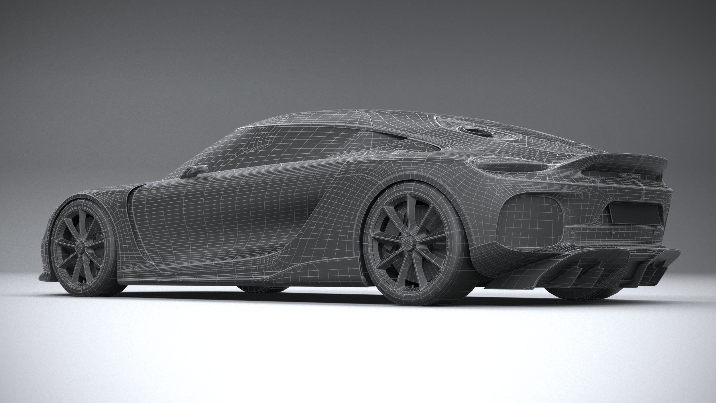 Koenigsegg Gemera 2021 LowPoly Low-poly 3D model_31