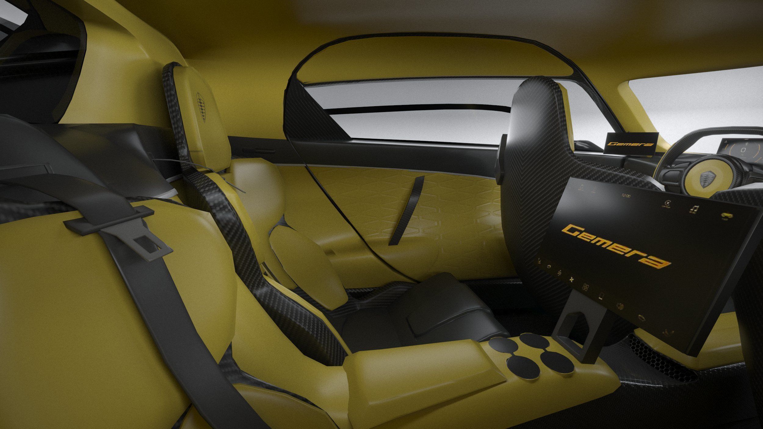 Koenigsegg Gemera 2021 LowPoly Low-poly 3D model_29