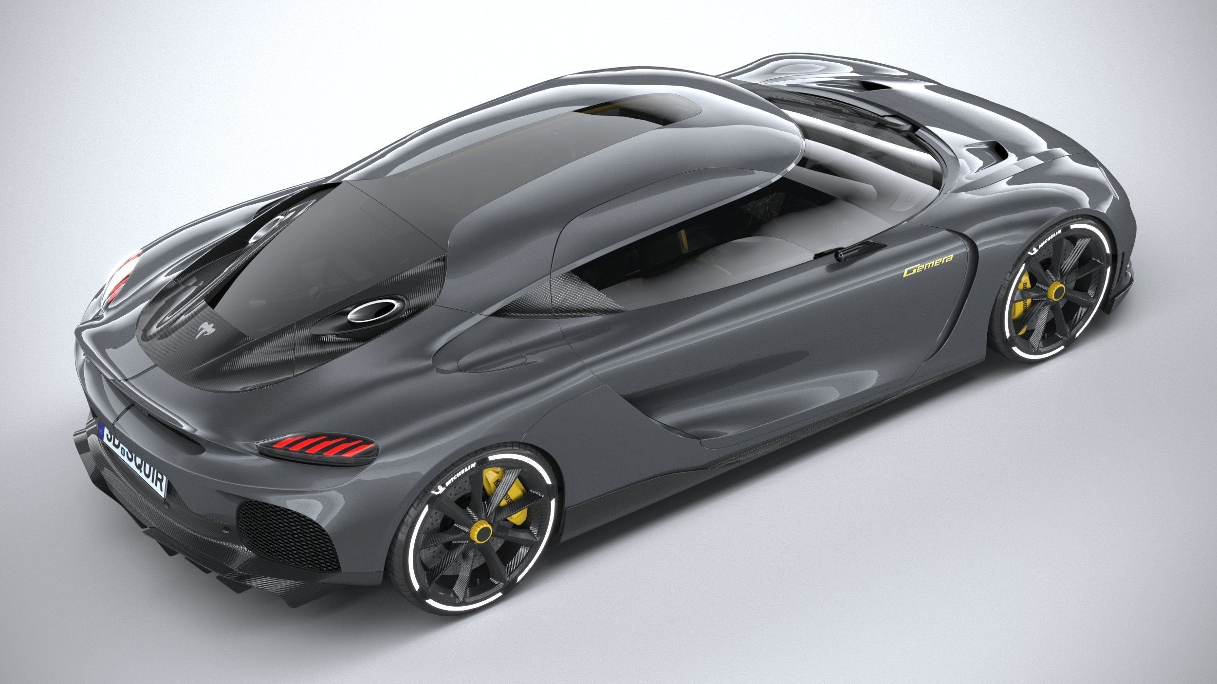 Koenigsegg Gemera 2021 LowPoly Low-poly 3D model_10