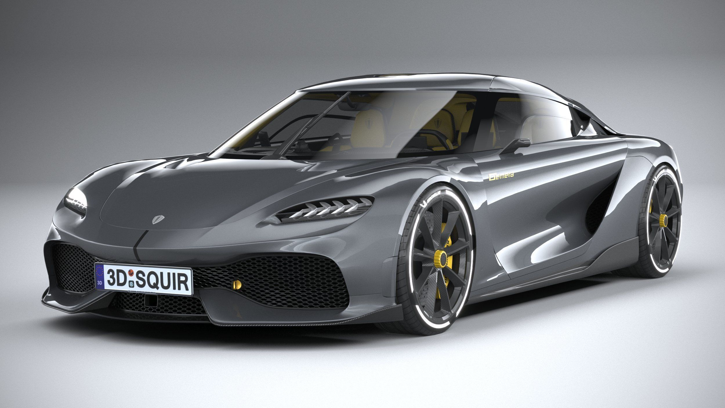 Koenigsegg Gemera 2021 LowPoly Low-poly 3D model_2