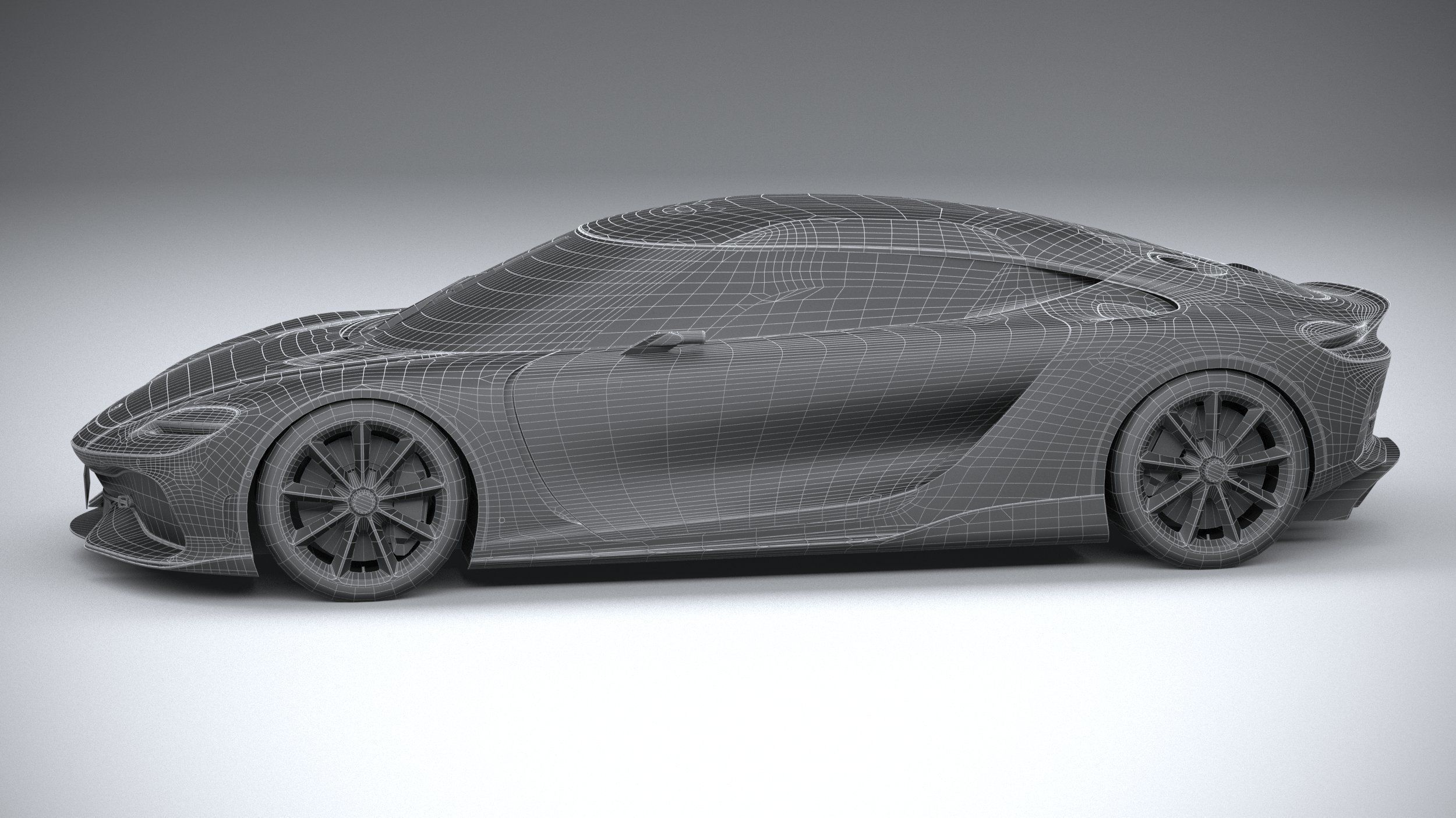 Koenigsegg Gemera 2021 LowPoly Low-poly 3D model_32