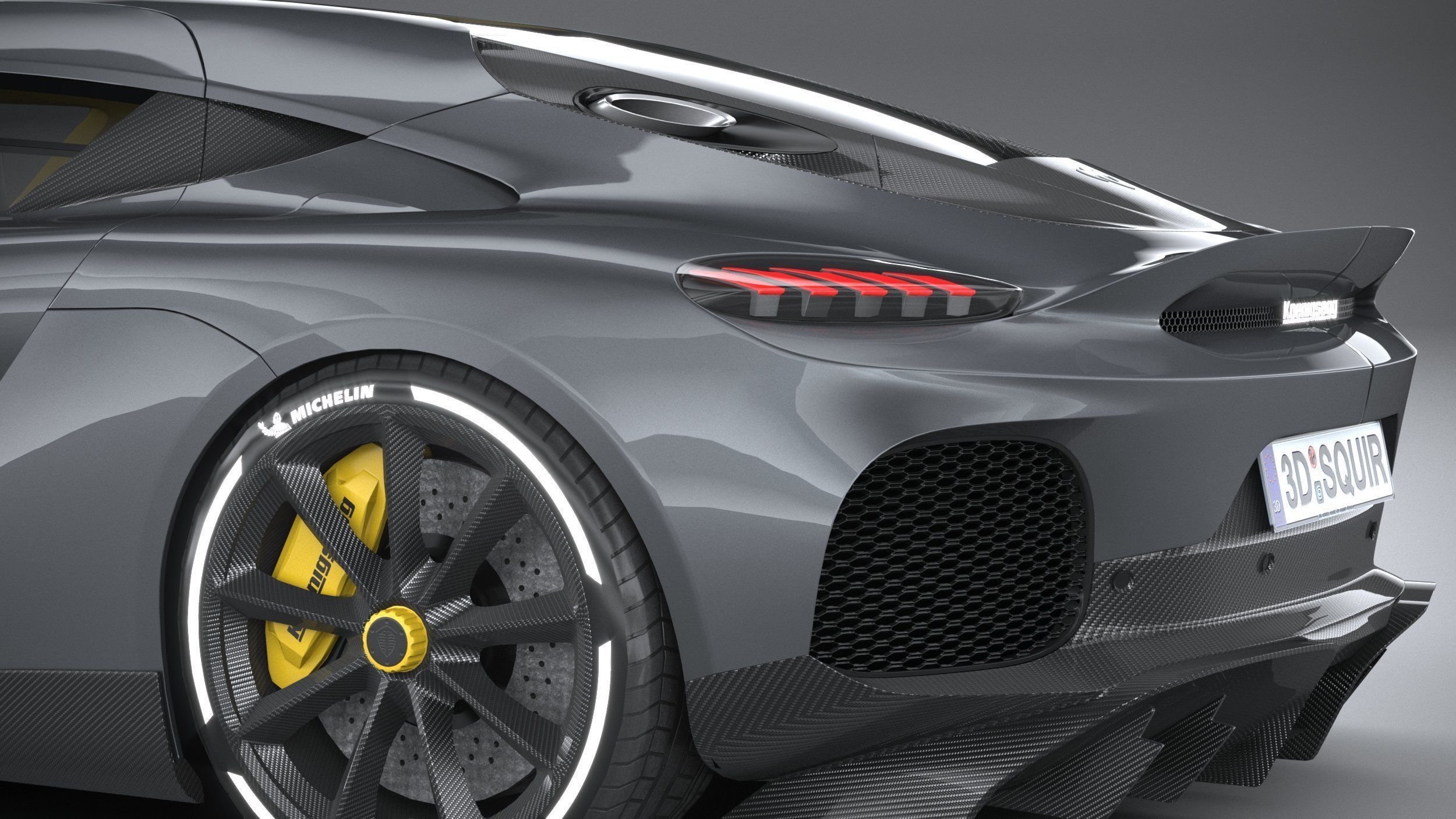 Koenigsegg Gemera 2021 LowPoly Low-poly 3D model_6