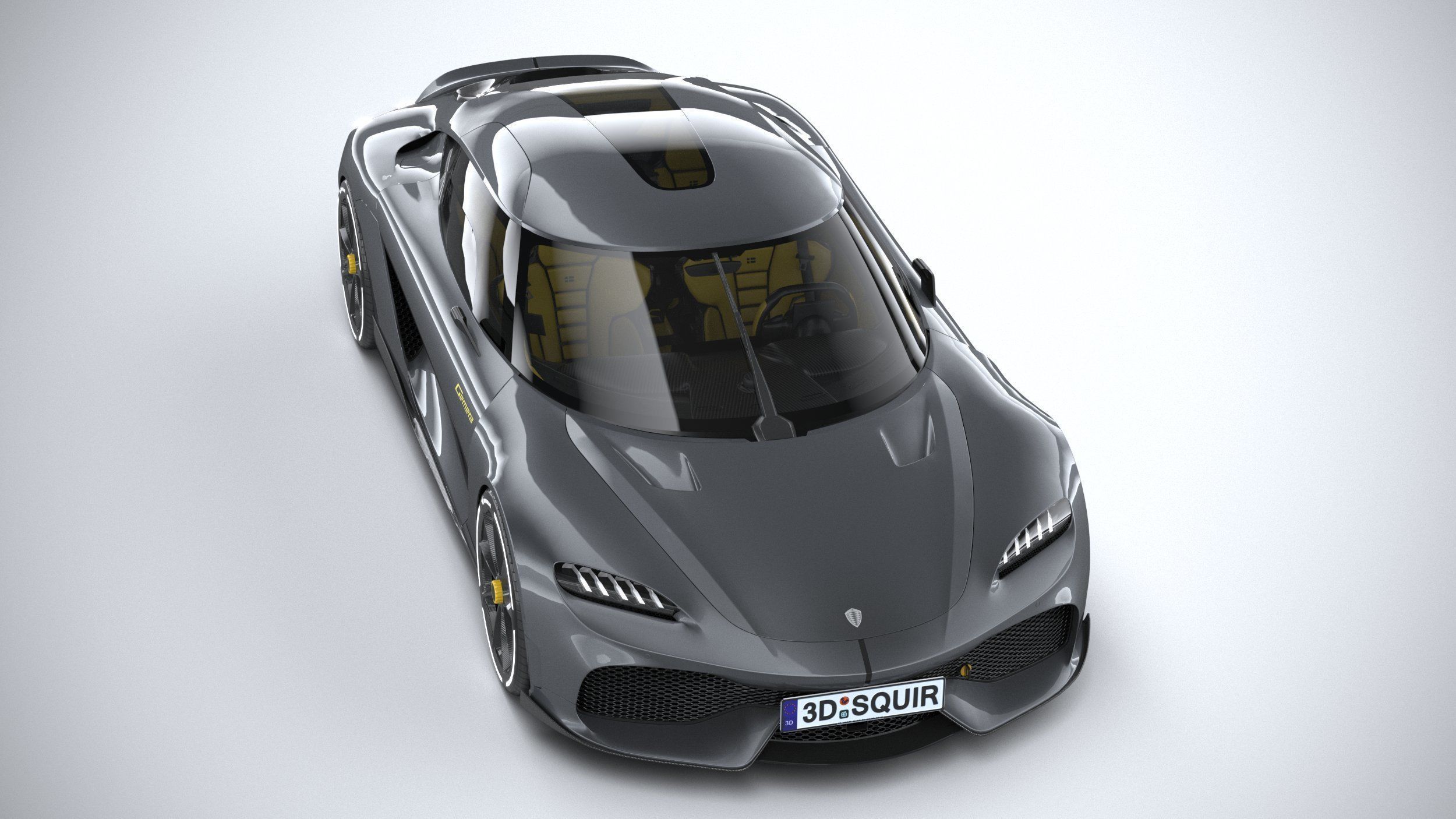 Koenigsegg Gemera 2021 LowPoly Low-poly 3D model_12