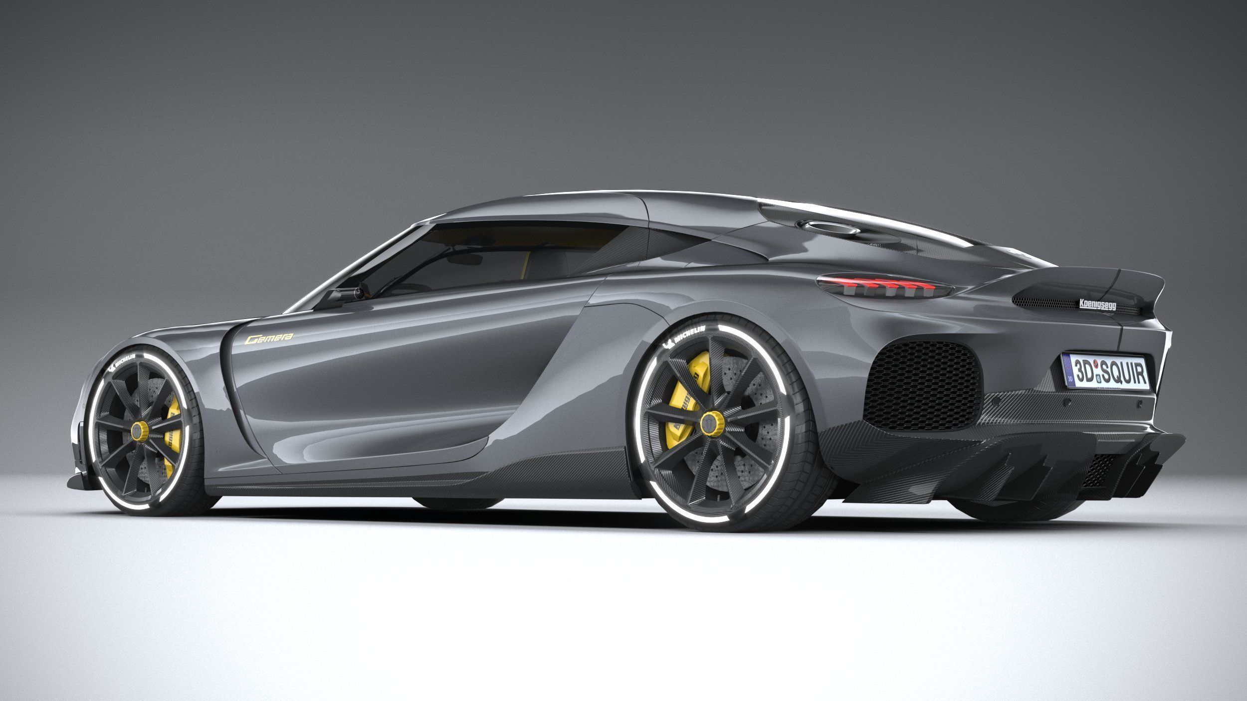 Koenigsegg Gemera 2021 LowPoly Low-poly 3D model_5