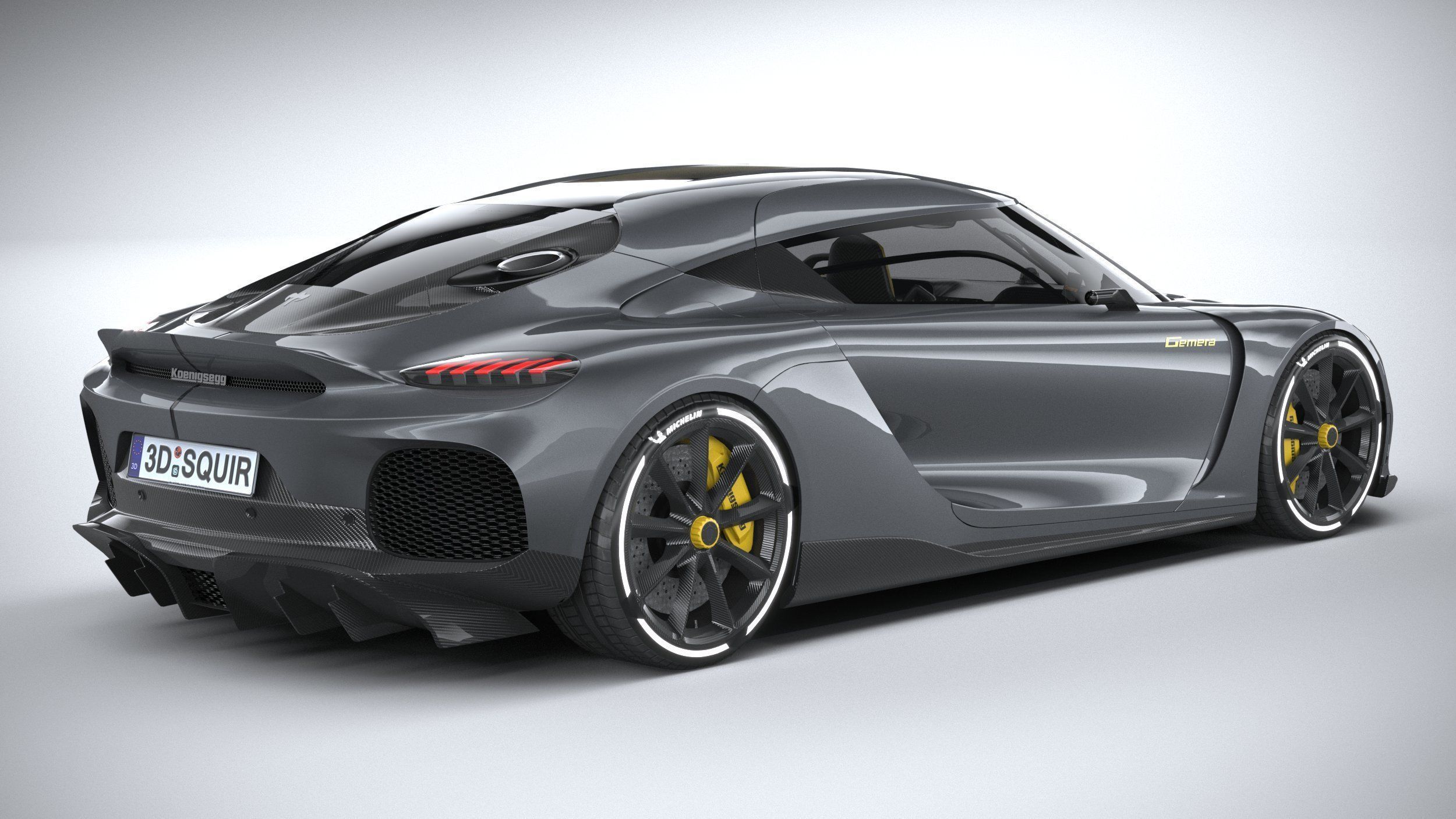 Koenigsegg Gemera 2021 LowPoly Low-poly 3D model_17