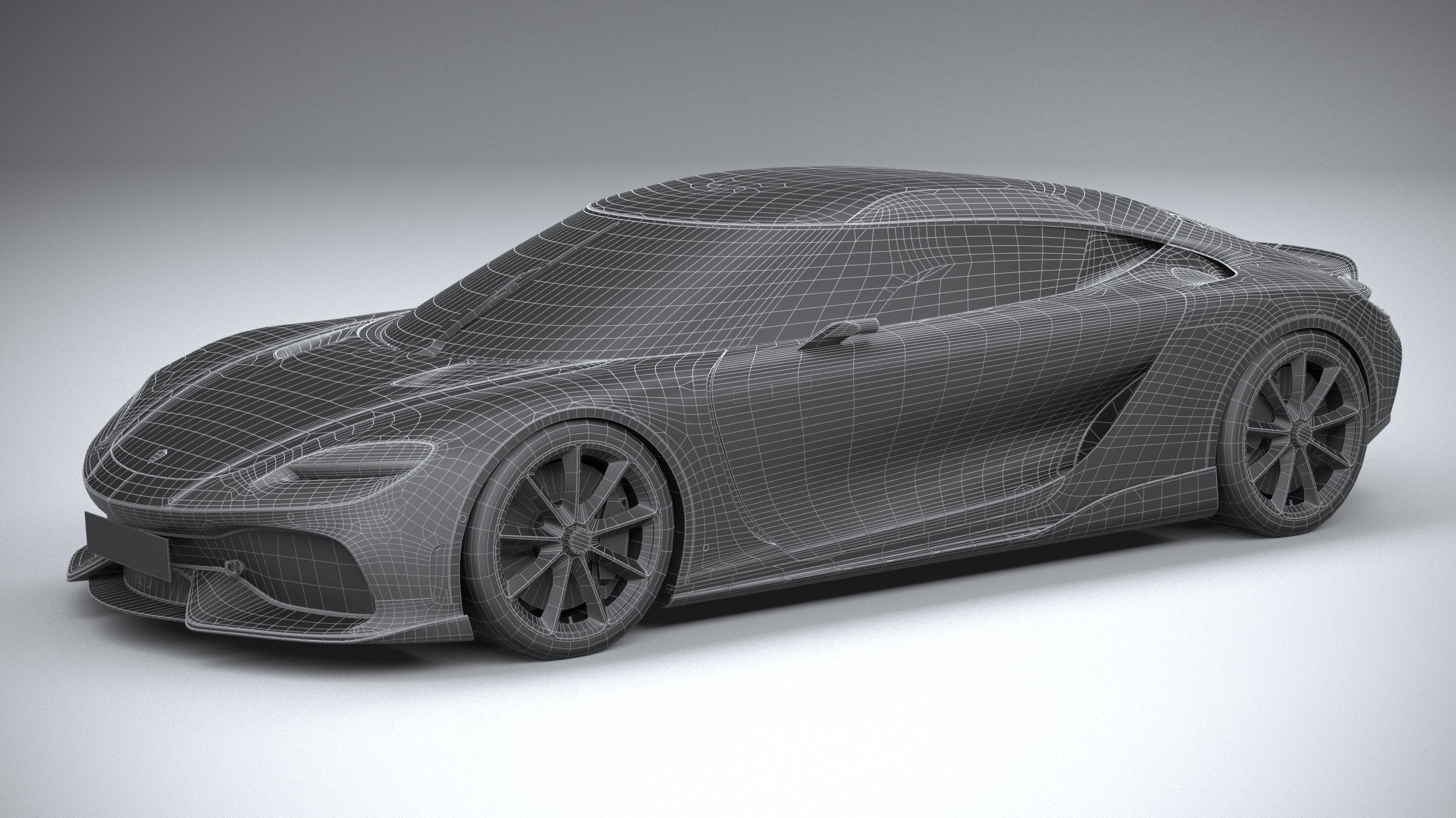 Koenigsegg Gemera 2021 LowPoly Low-poly 3D model_30