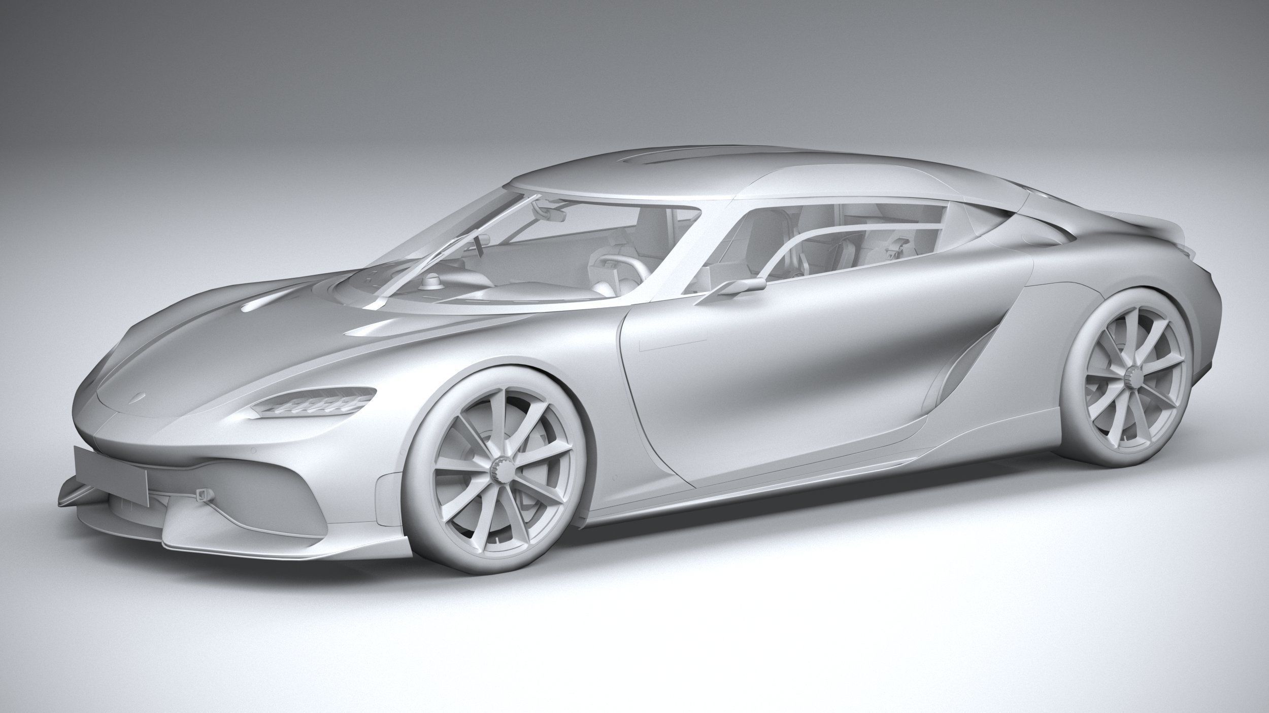 Koenigsegg Gemera 2021 LowPoly Low-poly 3D model_19