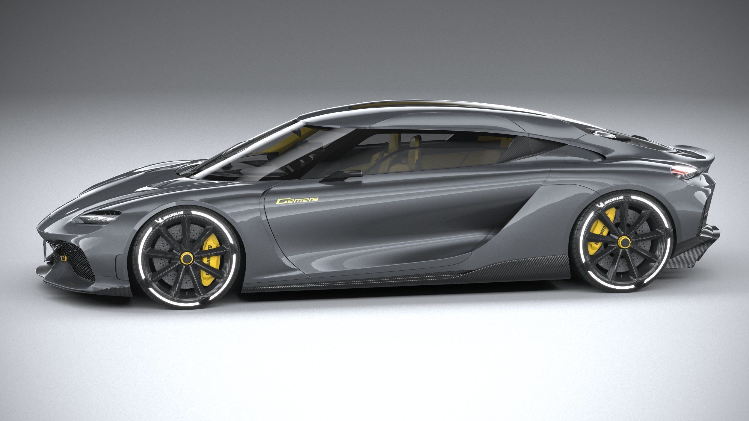 Koenigsegg Gemera 2021 LowPoly Low-poly 3D model_8