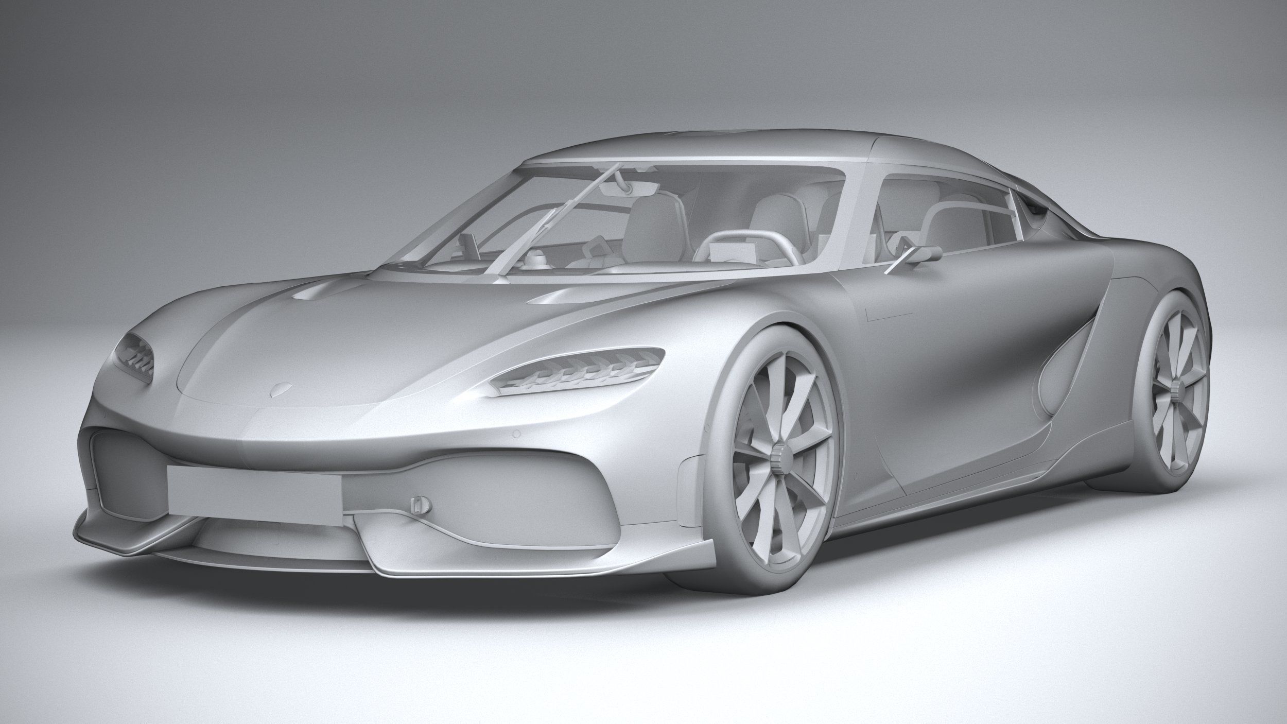 Koenigsegg Gemera 2021 LowPoly Low-poly 3D model_20
