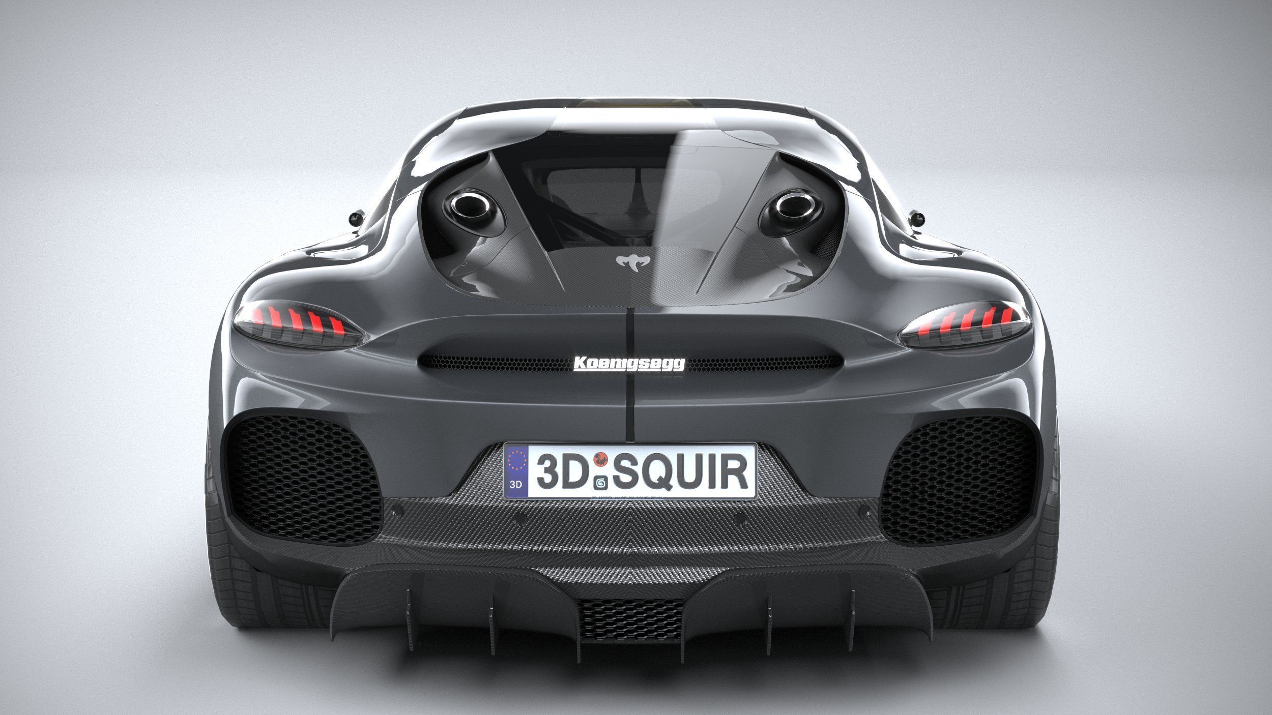 Koenigsegg Gemera 2021 LowPoly Low-poly 3D model_4