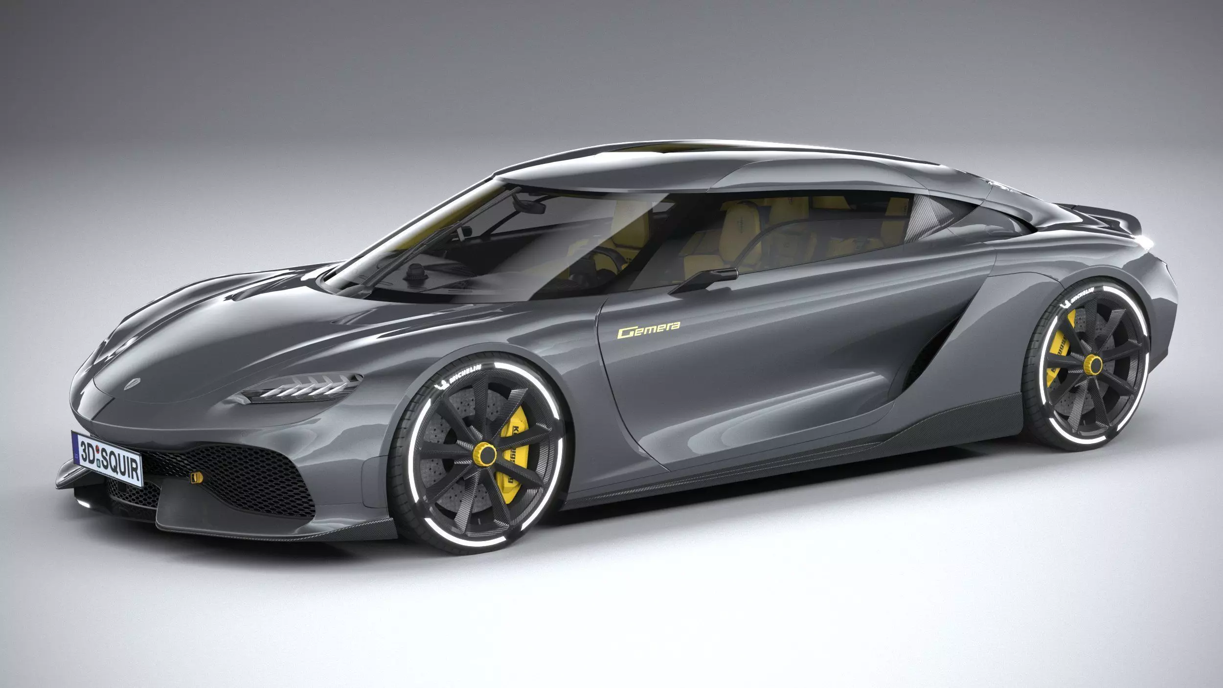 Koenigsegg Gemera 2021 LowPoly Low-poly 3D model_0