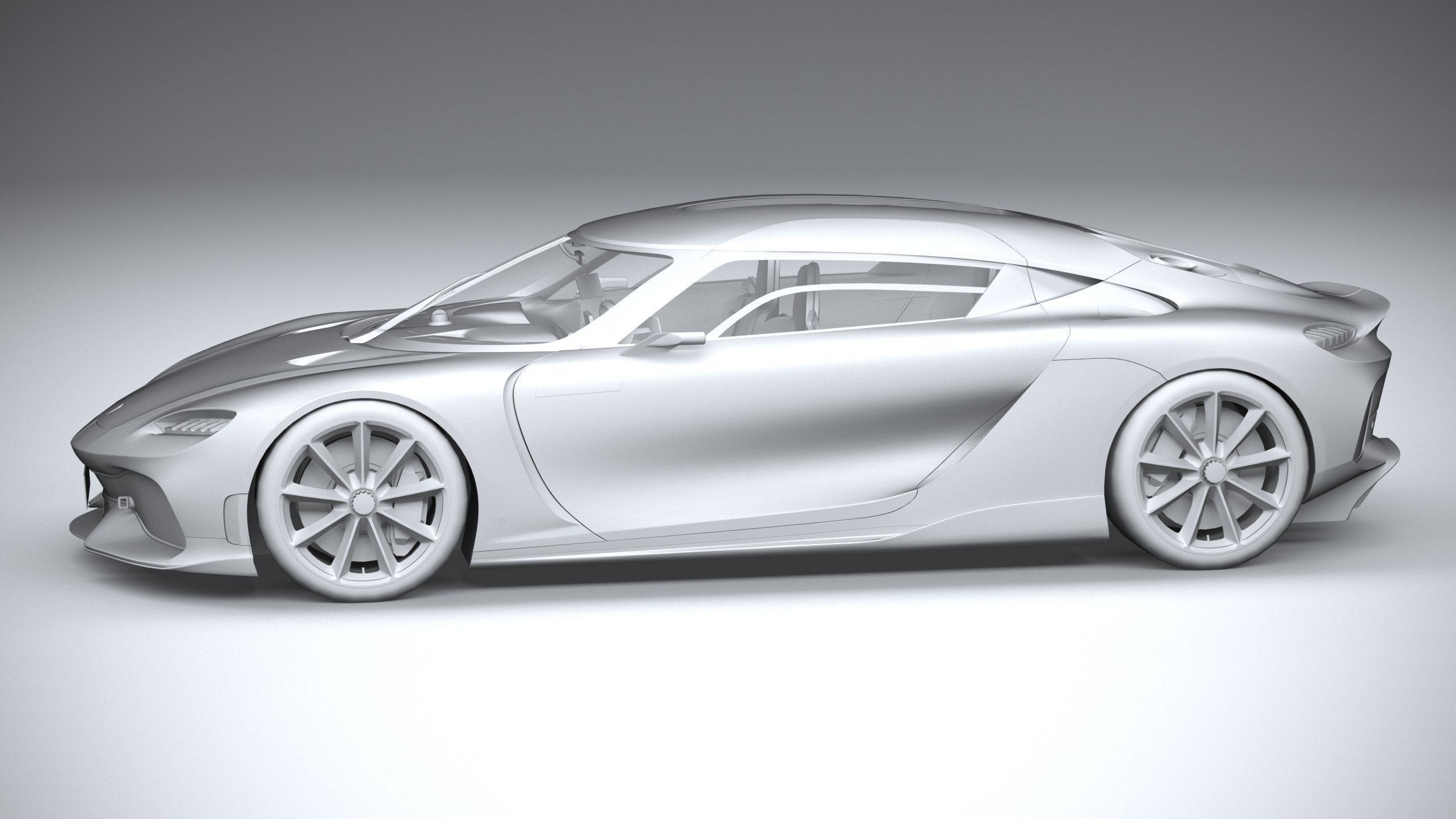 Koenigsegg Gemera 2021 LowPoly Low-poly 3D model_22