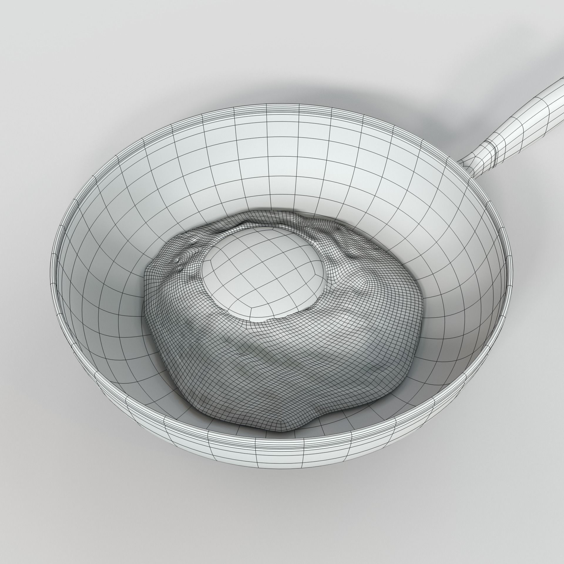 Fried Egg 3D model_6