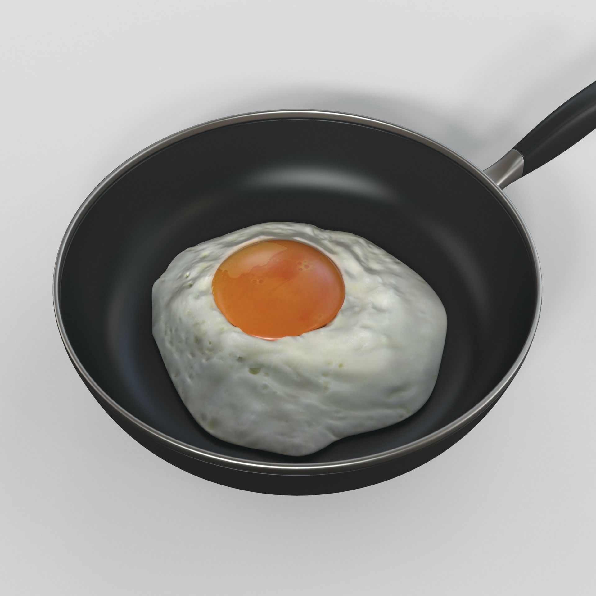 Fried Egg 3D model_4
