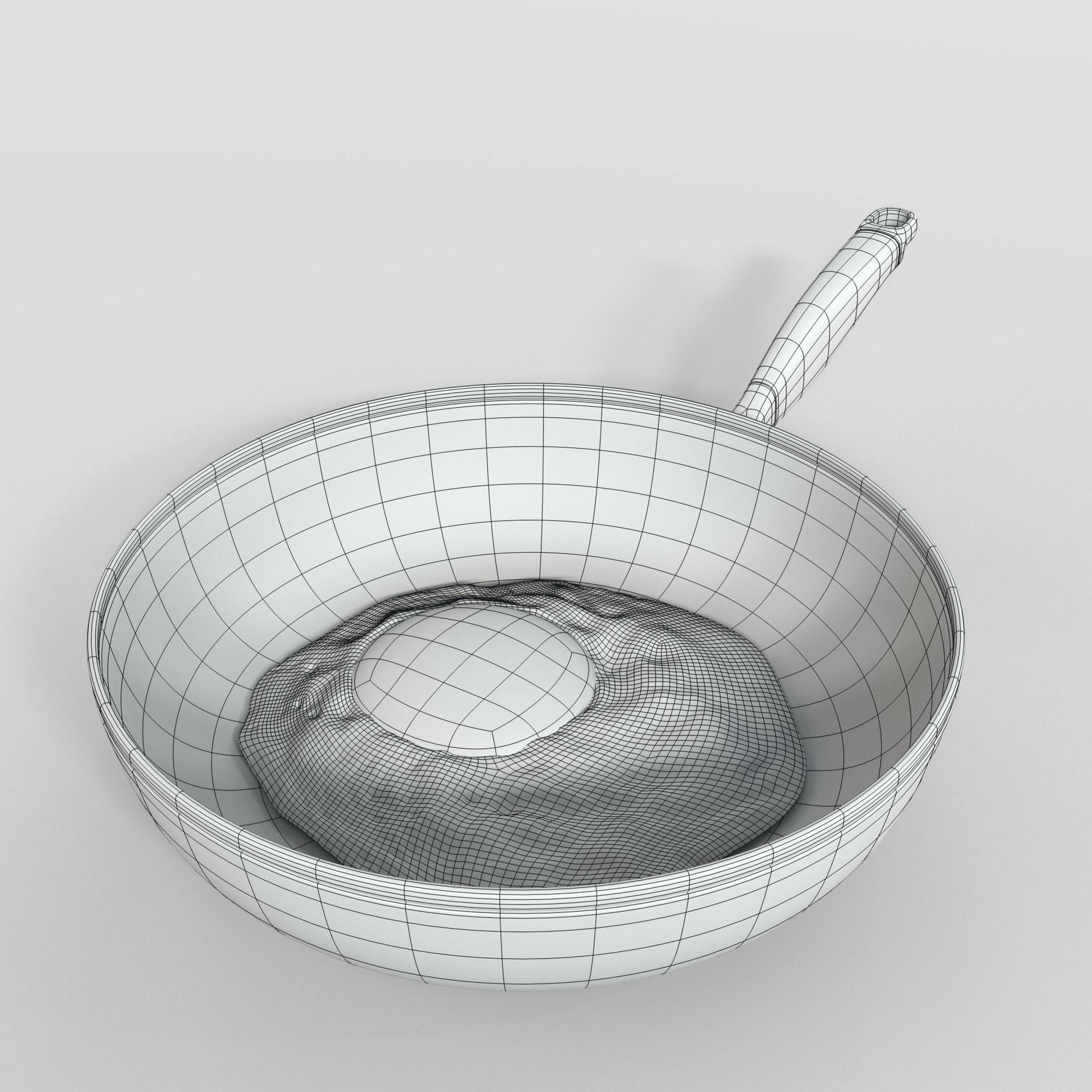 Fried Egg 3D model_5