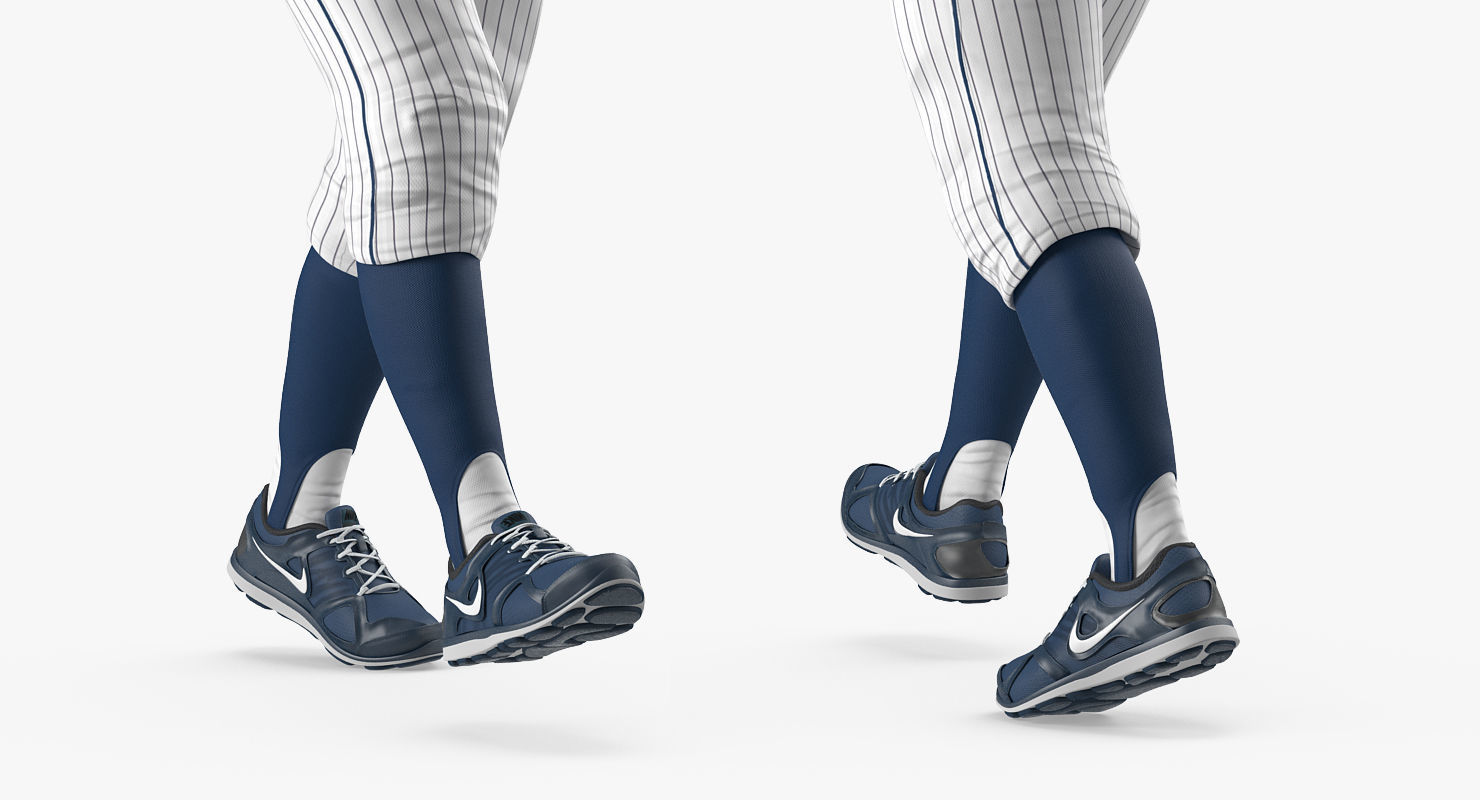 Baseball Player Rigged Twins for Maya 3D model_12