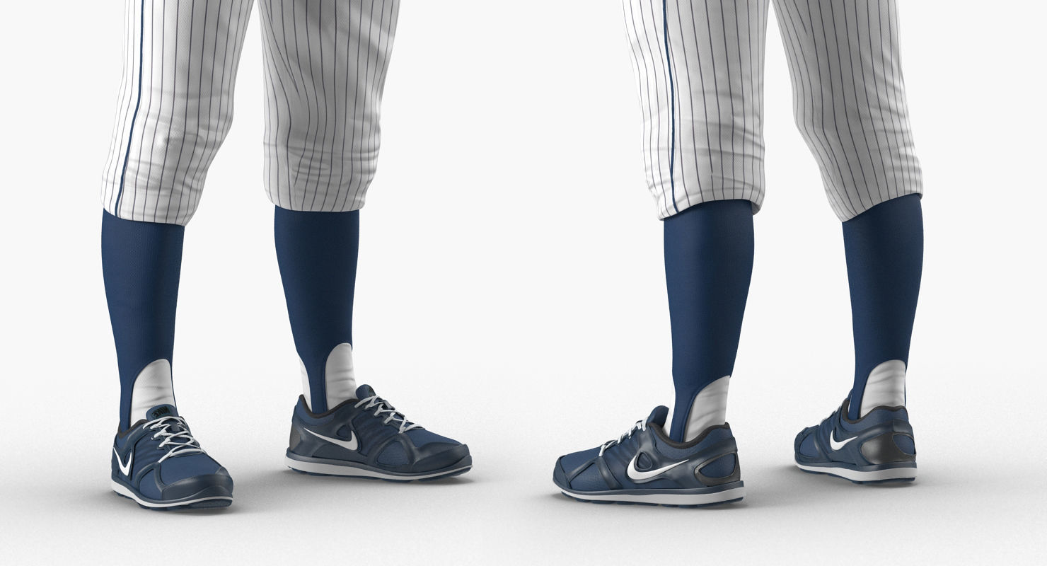 Baseball Player Rigged Twins for Maya 3D model_7