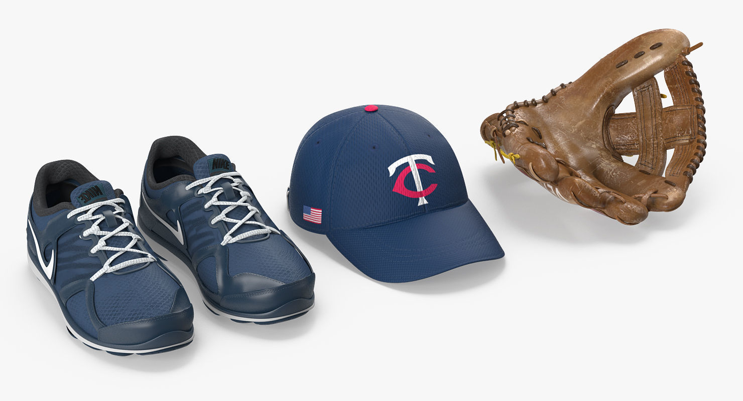 Baseball Player Rigged Twins for Maya 3D model_14