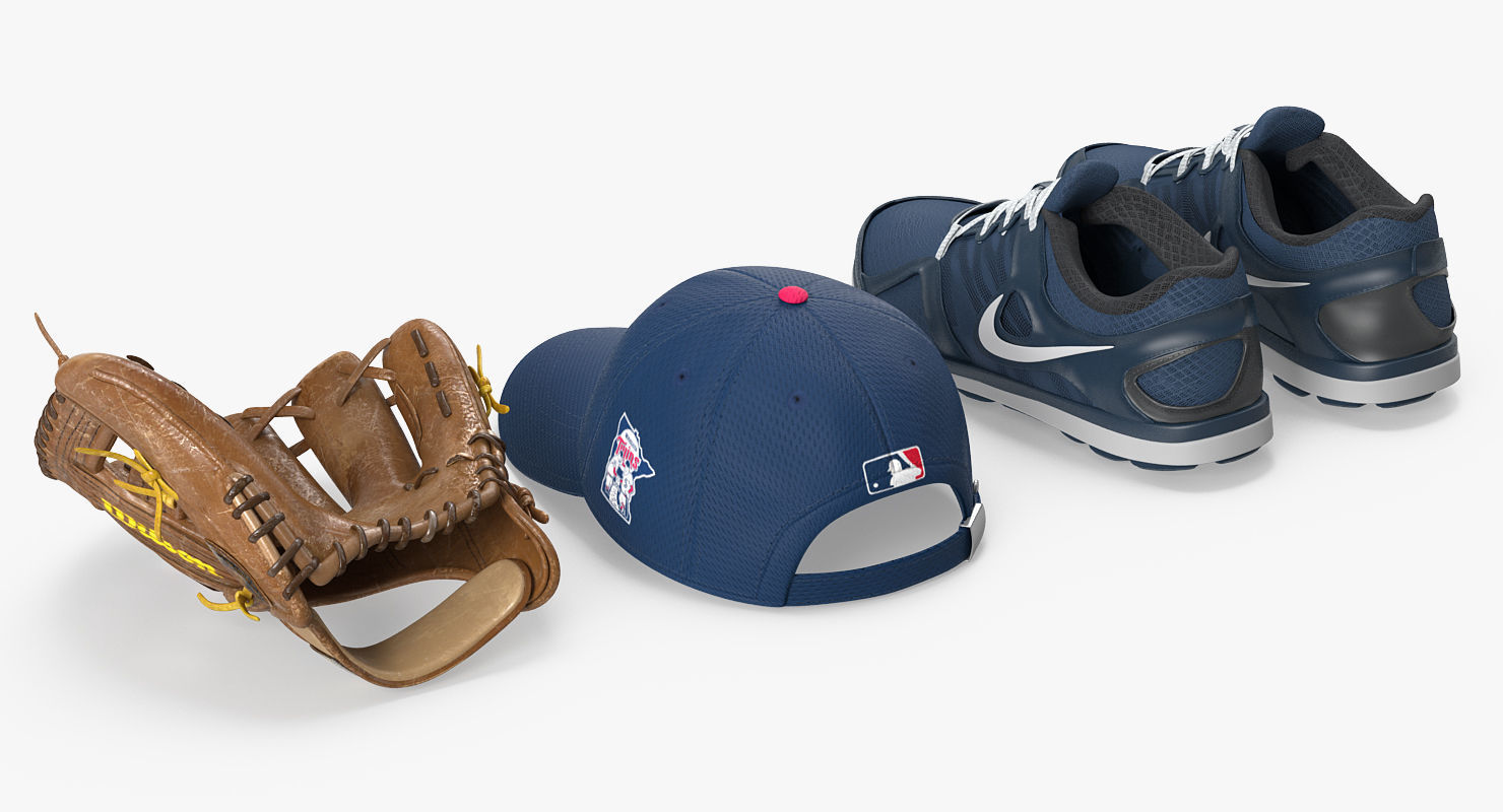 Baseball Player Rigged Twins for Maya 3D model_13