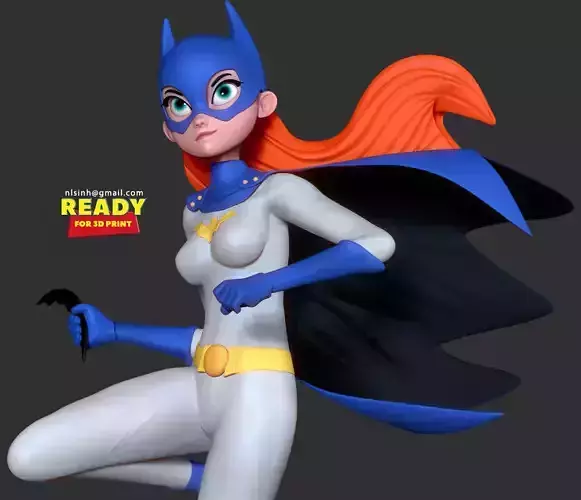 Batgirl stylized 3D print model
