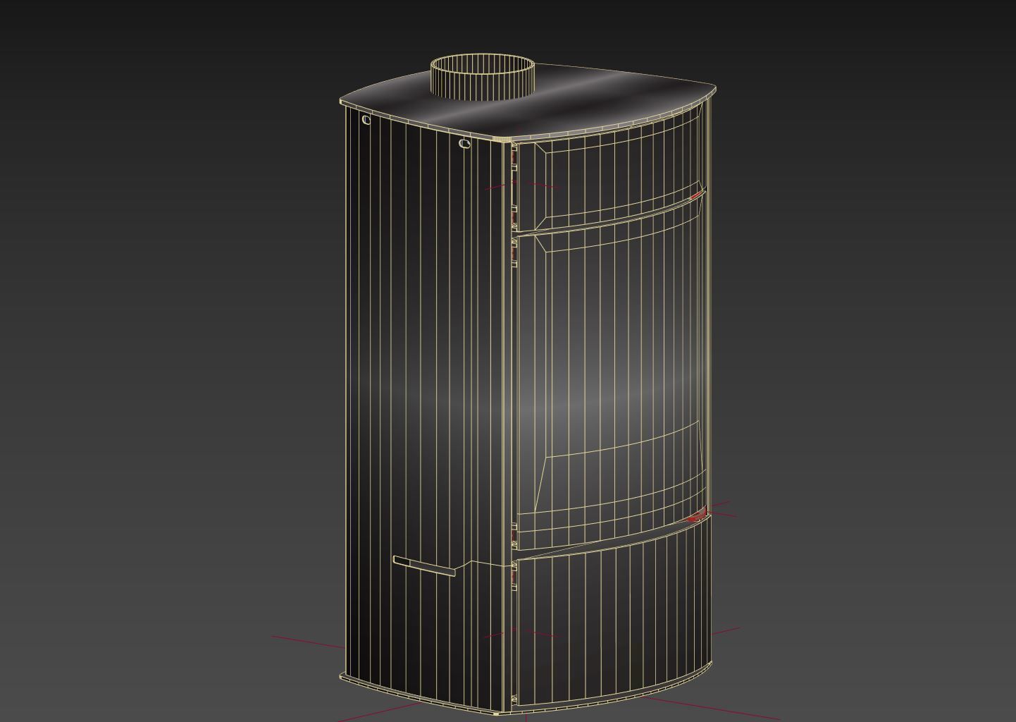 fireplace 3D model_3