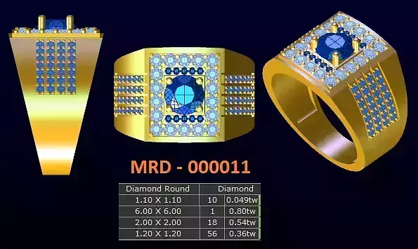 10 models diamond menring 2