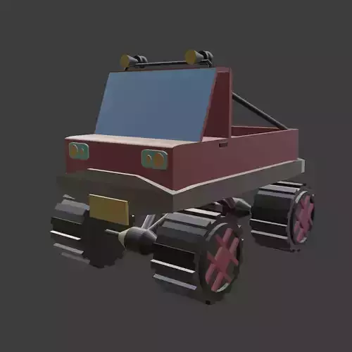 Low poly truck monster