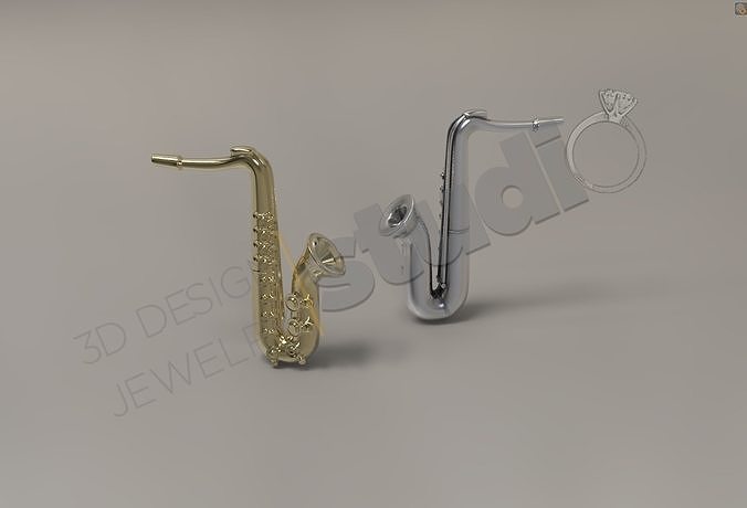 Fashion art Saxophone 3d pendant model  3D print model