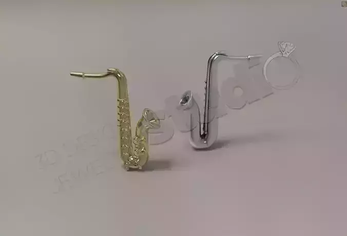 Fashion art Saxophone 3d pendant model  3D print model
