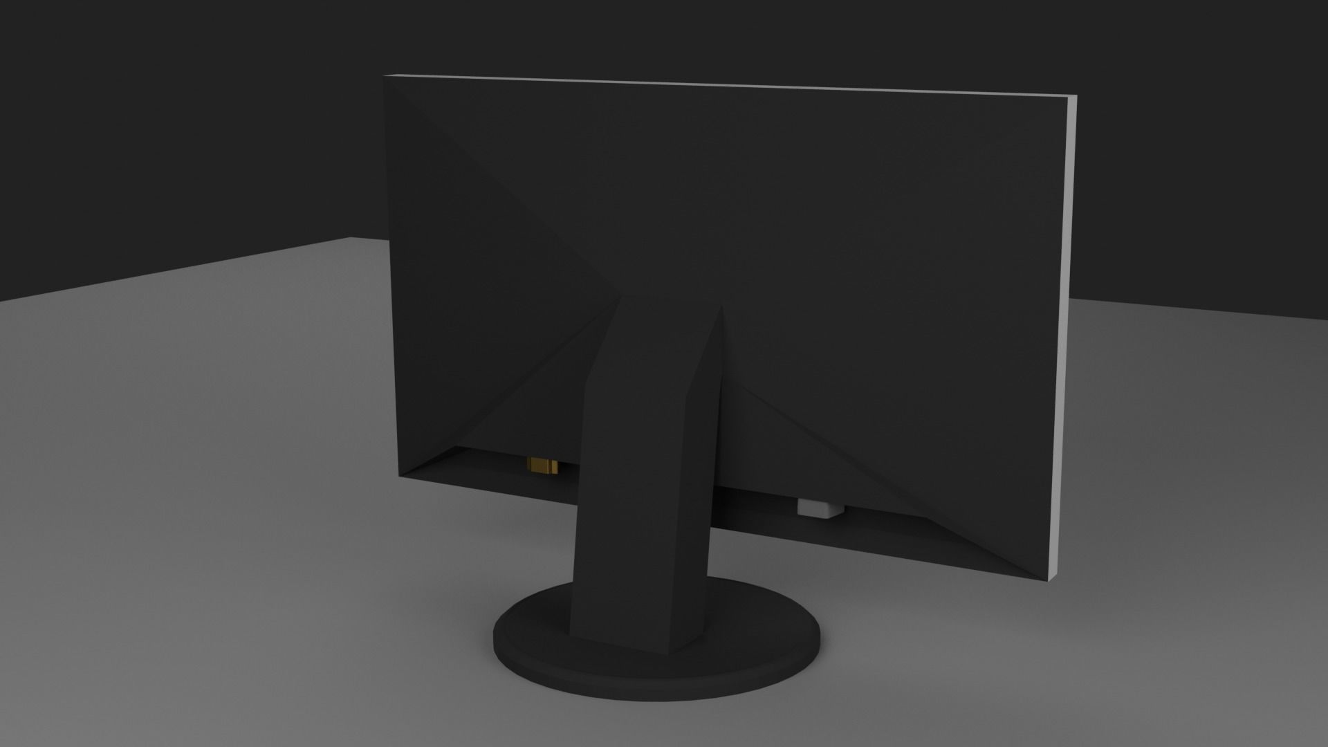 Monitor black-gray 3D model_1