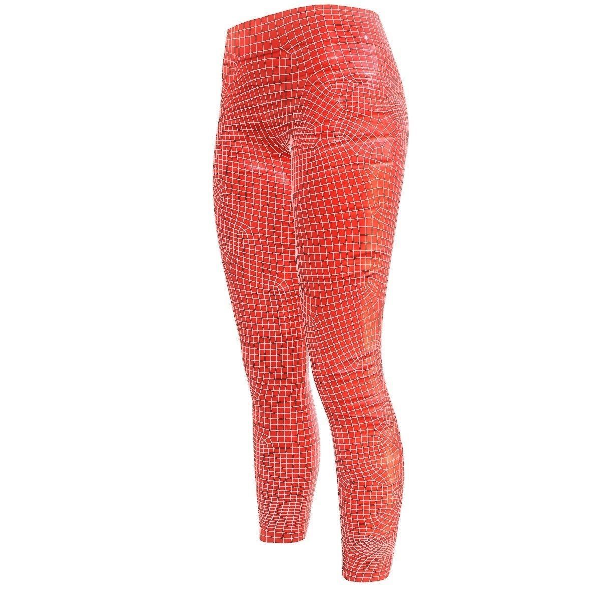 Legging Red 1 Low-poly 3D model_6